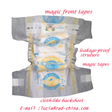 Cloth-Like Breathable Soft Backsheet Baby Nappies